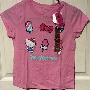 Sanrio Hello Kitty Pink 'Let's Celebrate' Popsicle Graphic Tee